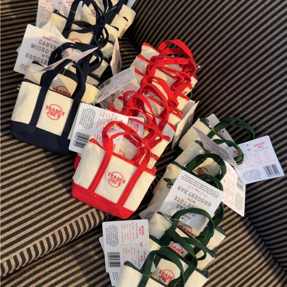 Trader Joe's Micro Tote Bags - available in Navy & Green
$22 each OBO